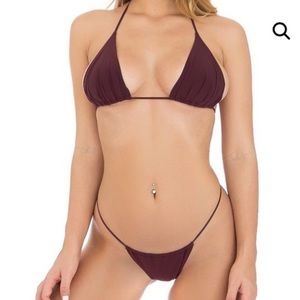 Disruptive youth burgundy or wine red mili top